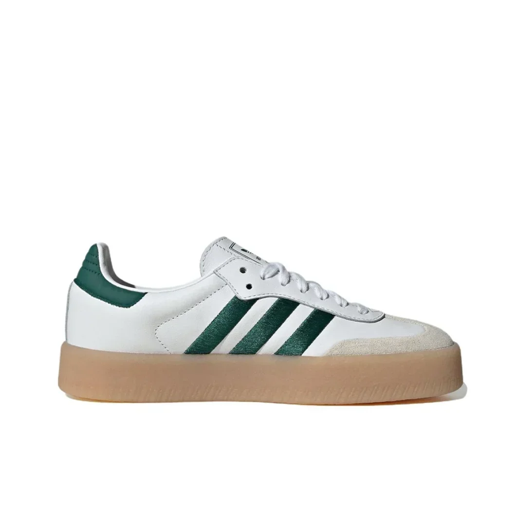 Adidas Sambae Low Men and Women Sneaker Classic Retro Board Shoes Soft and comfortable casual shoes Light and breathable Green