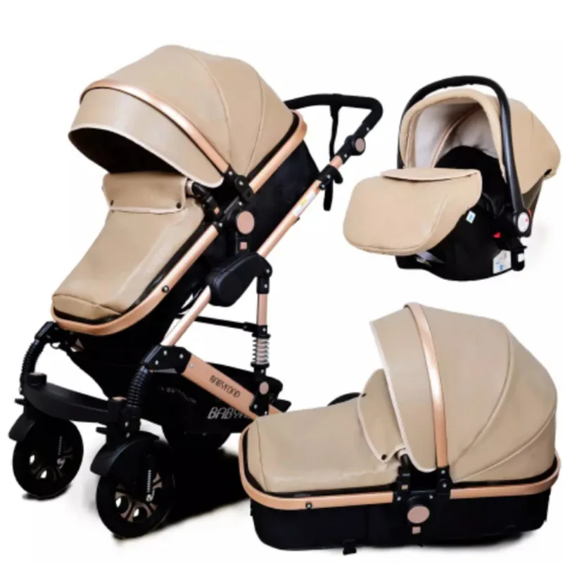 Nuovo passeggino leggero a quattro ruote con assorbimento degli urti per bambini 4 in 1 passeggino portatile da viaggio ad alto paesaggio