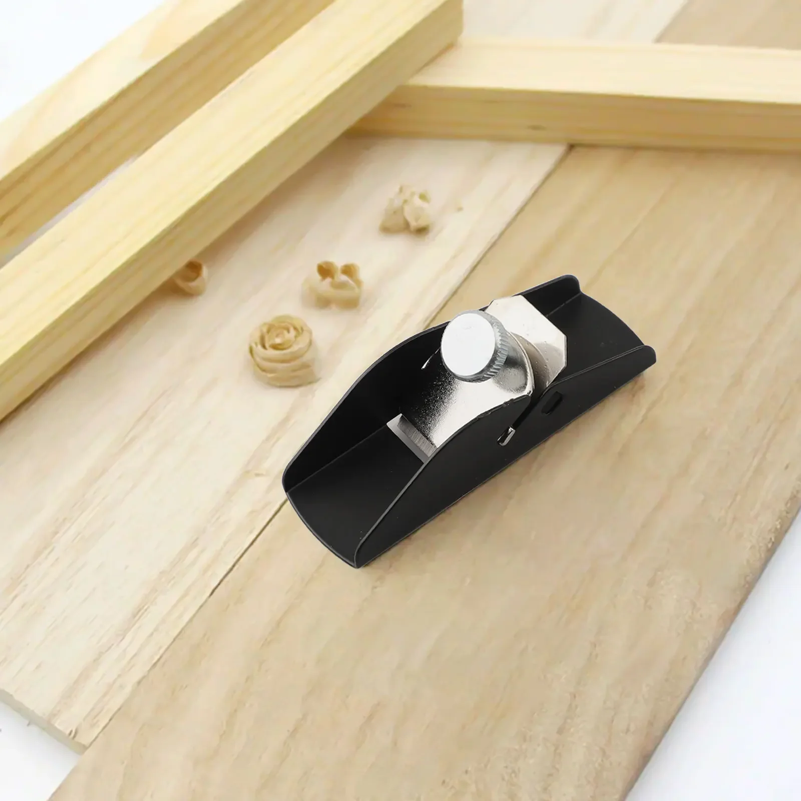 

DIY Hand Planer Wood Trimming Tool DIY Projects Nickel-plated Finish Steel Blade Sturdy Materials Compact Design