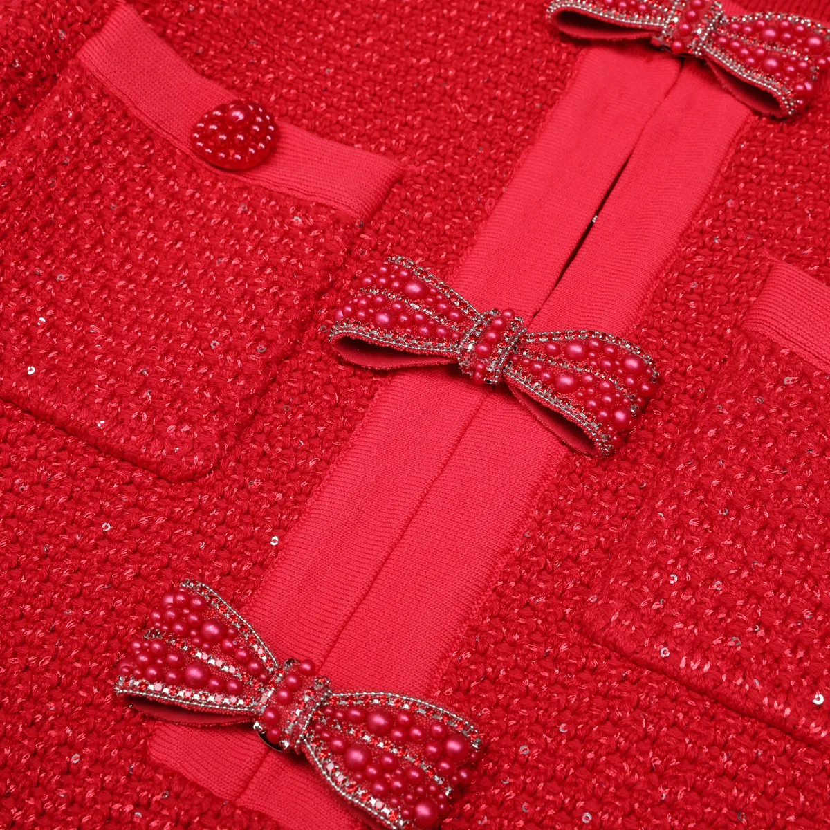 LEOSOXS ชุดเดรสมินิเดรสแขนยาวสำหรับผู้หญิงพร้อมการตกแต่งด้วยโบว์และรายละเอียดกระเป๋าเพื่อความสง่างามทั้งในชีวิตประจำวันและงานปาร์ตี้ 2025 ใหม่