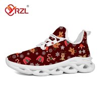 YRZL Men's Shoes Christmas Lightweight Slip On Sneakers for Men Anti Slip Walking Shoes Gym Outdoor Casual Footwear Men's Shoes