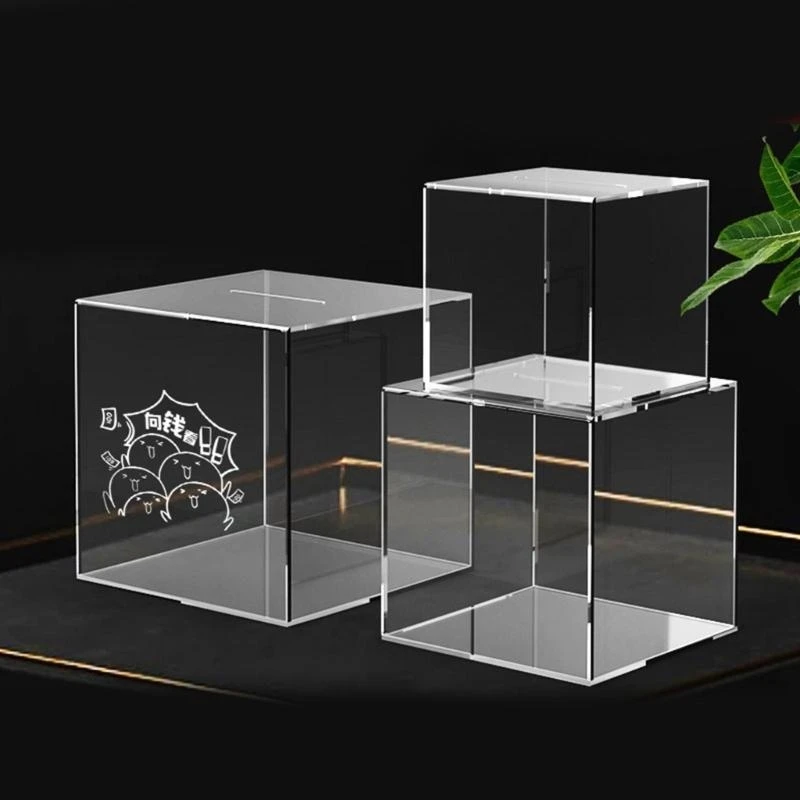 Spaarvarkens voor volwassenen Helder acryl Spaarpot Woondecoratie Geweldige cadeaus 15UB