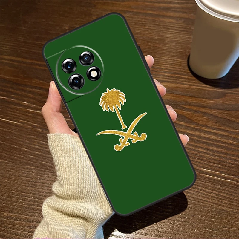 المملكة العربية السعودية حافظة علم لهاتف OnePlus 13R 13s 12R 10R 8T 10T 13 12 11 9 10 Pro Nord CE 5 4 3 2 Lite N20 N30 #4