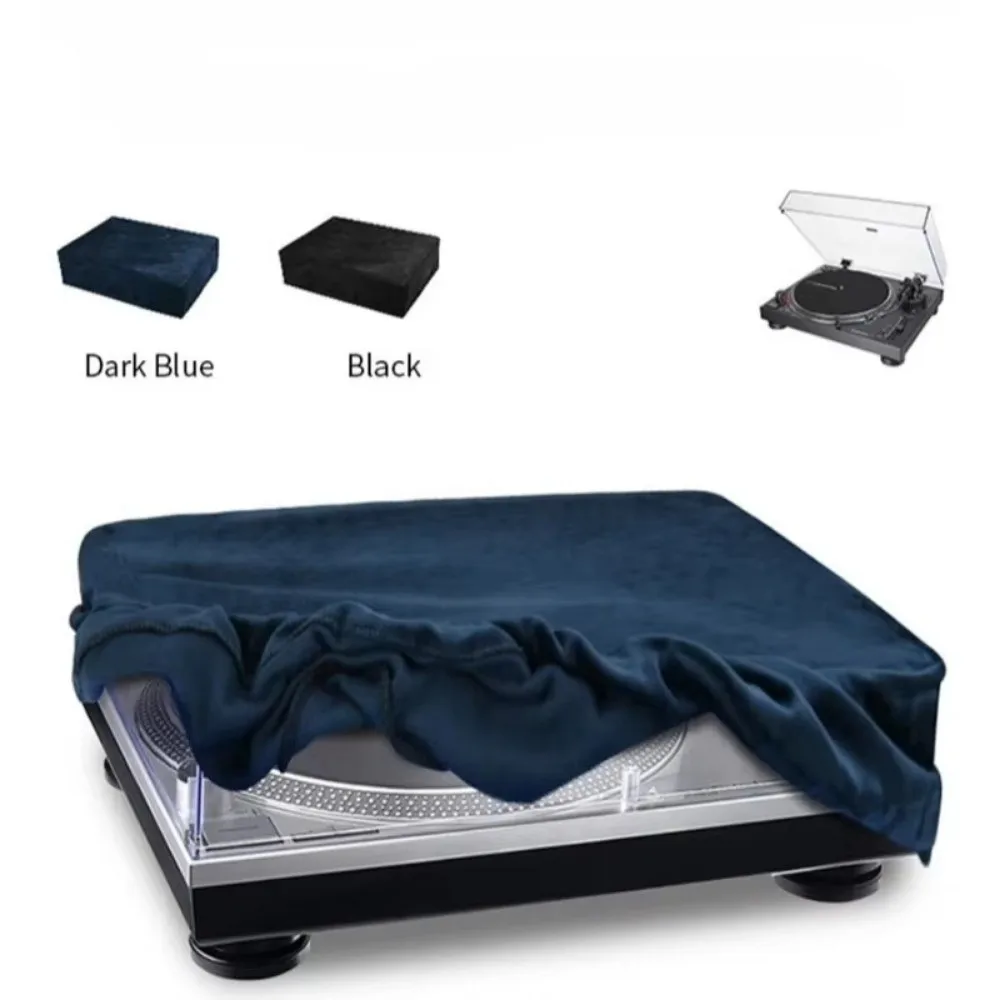 Foldable Record Player Storage Cap Dust-proof High Elasticity Turntable Protective Cover Ultra-soft for Audio-Technica AT-LP120