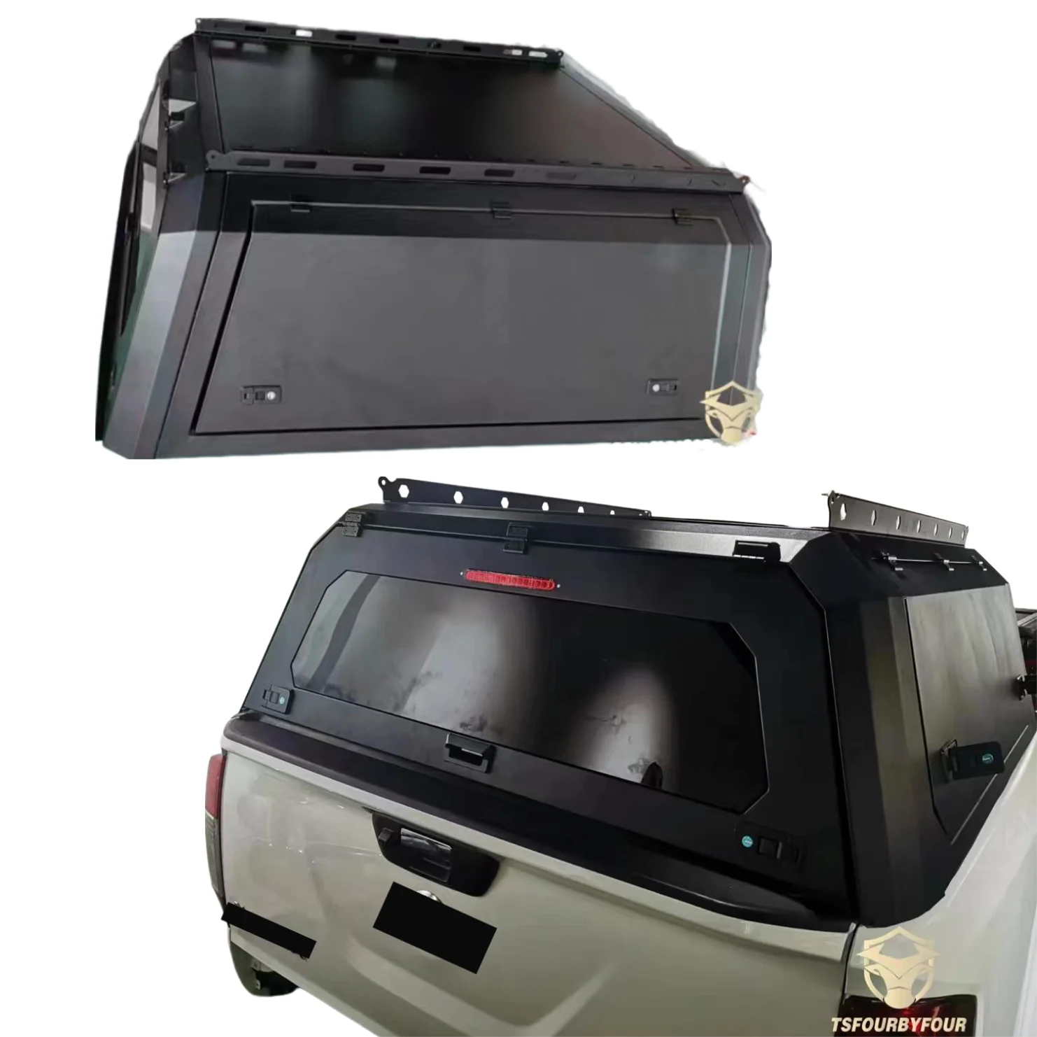 4X4 Pickup truck aluminum Black Canopy for Ranger/raptor T6/T7/T8 hard top Topper   navara np300 dmax hilux revo