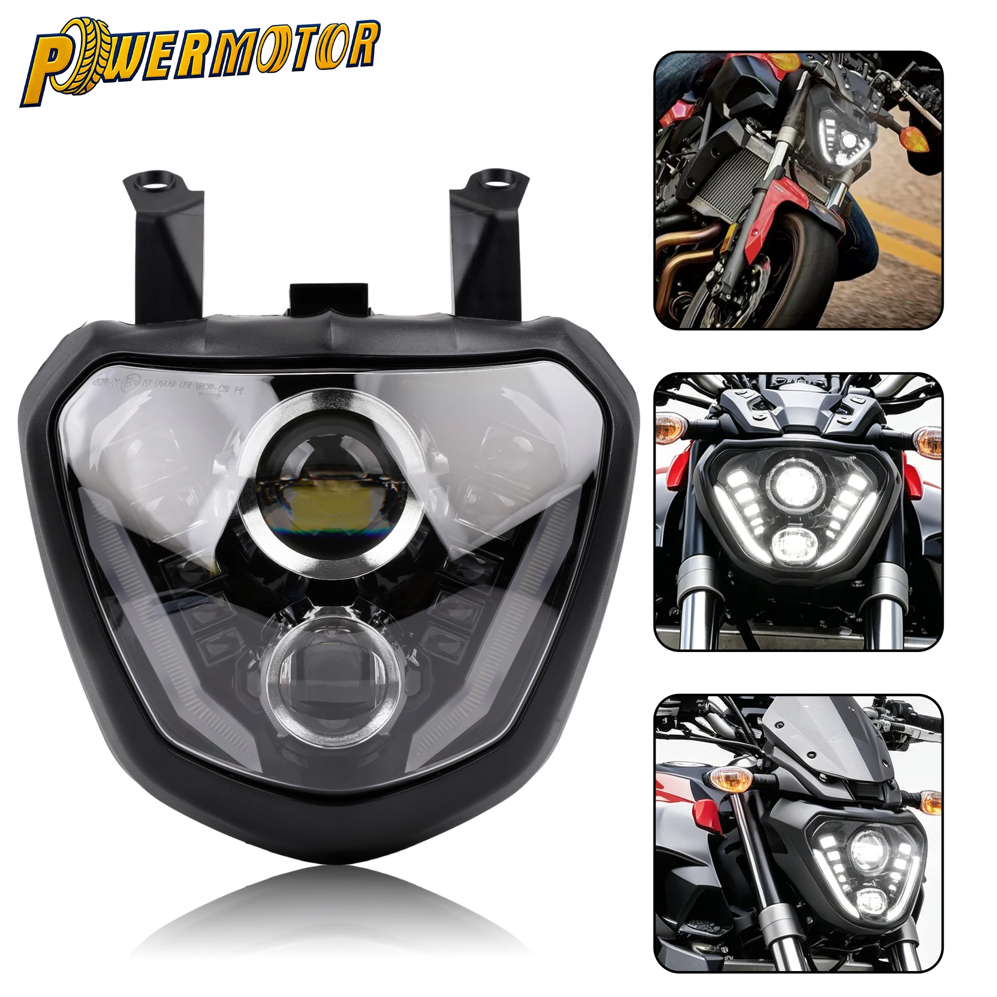 

Motorcycle E24 Headlight H4 LED Wick Headlamp Head Light DRL Modified For Yamaha MT-07 MT07 MT 07 FZ-07 FZ07 2014 2015 2016 2017