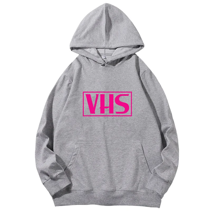 

VHS T Shirt Bloody Horror Big Box Collector's Graphic Hooded Sweatshirts Cotton Hooded Shirt Essentials Hoodie Man Sweatshirts