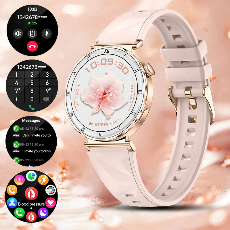 

Women Luxury Smart Bracelet 2026 New Ultra Thin Smart Watch AMOLED Screen Wireless Calling Fitness Tracker Smartwatch Ladies
