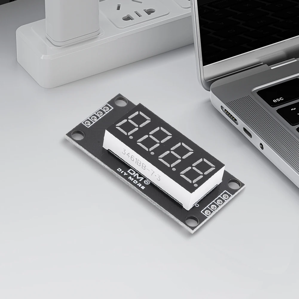 Time Indicator Tube 7 Segment TM1637 LED Display Module 4 Digit Glow Tube Clock Red Green Blue Yellow White Digital LED Module
