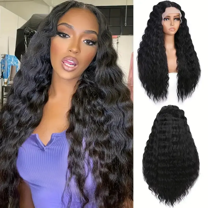 Rosabeauty HD 13X6 Transparent Deep Curly Lace Frontal Wigs For Women 30 40 Inch 13X4 Front Human Hair Wig Small Knots