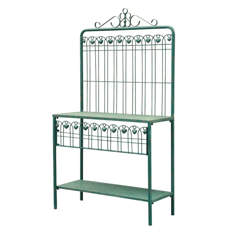 Outdoor courtyard wrought iron flower rack, balcony garden multi-layer flower rack, indoor floor-to-ceiling large flower