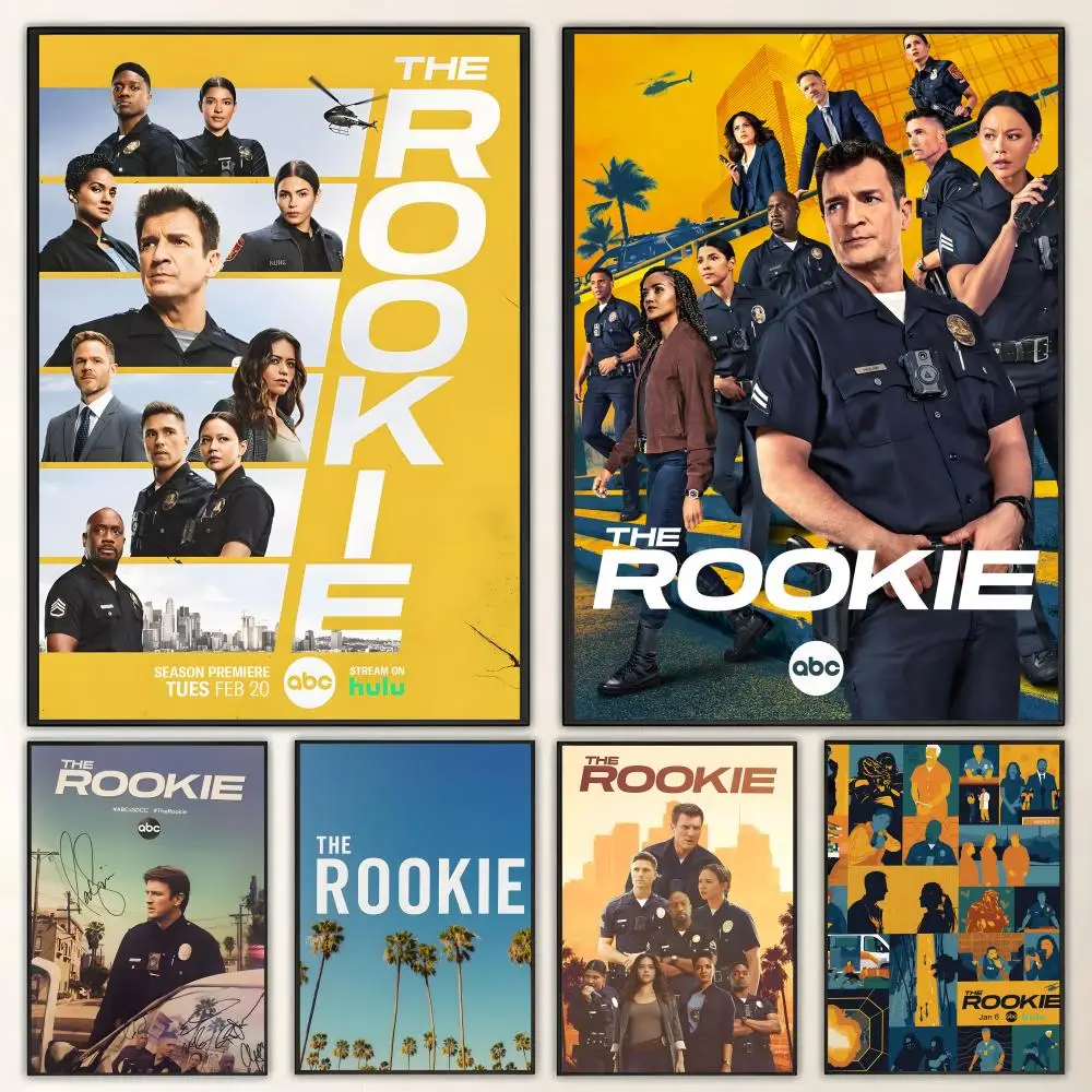 Affiche de la série télévisée The Rookie, art HD, imperméable, mur autocollant, décoration de la maison (salon, chambre, bar), esthétique