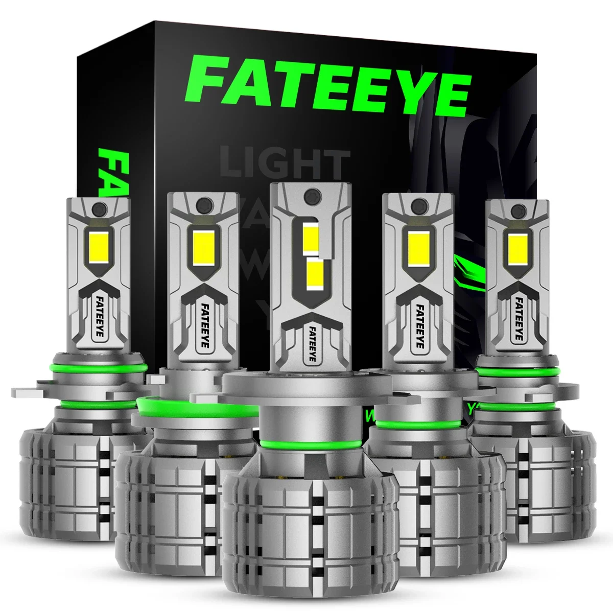 Fateeye super power F9 200W 40000lumen Auto LED Motorcycle H7 h11 9005 9006 h4 Led Headlight Bulb  led h4