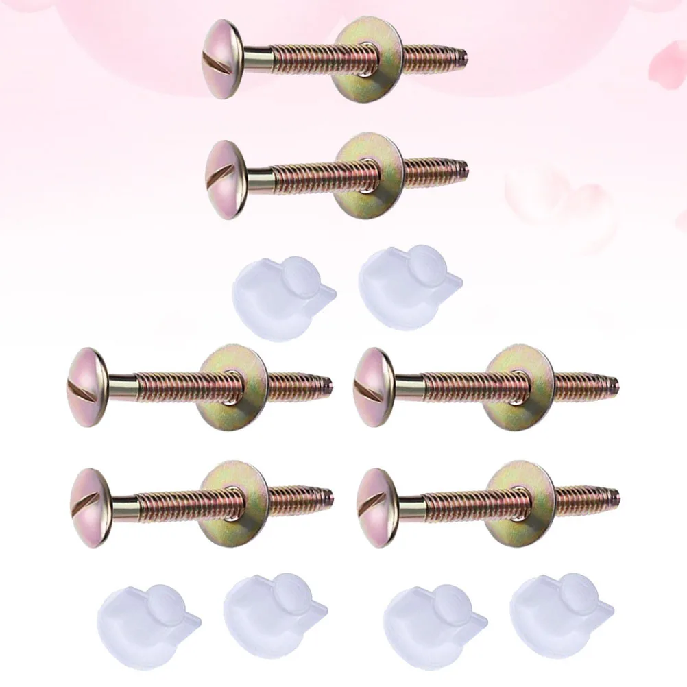 

6Pcs Toilet Bolt Set Durable Tank Screws Rust Resistant Fixing Bolts Toilet Accessories Kit Fixing Bolt Rubber Wc Tool