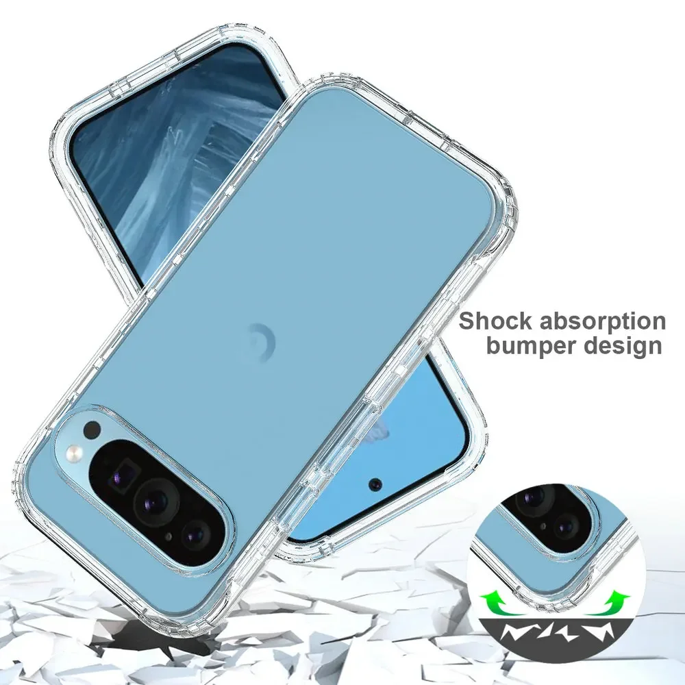 Shockproof Case for Google Pixel 9 Pro XL 5G Gradient Crystal Cover Phone Pixel 8 Pro 7 A 6 7A 8A 9Pro Pixel9 Pixel8 7 6A Funda