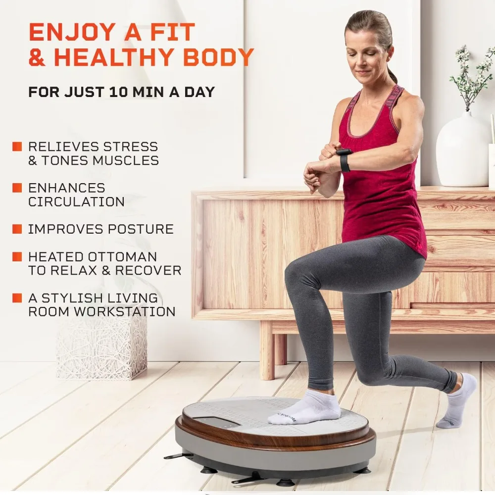 RelaxaVibe Vibration Plate Exercise Machine - Vibration Platform for Circulation & Metabolism Boost