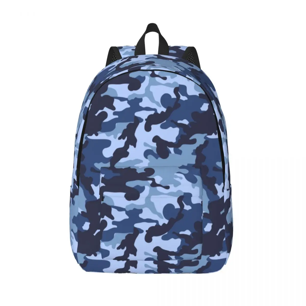 

Navy Blue Camouflage Camo Backpack for Kindergarten Primary School Student Militarys Bookbag Boy Girl Kids Canvas Daypack Hiking