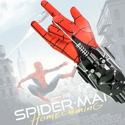 Spider-Man Web Shooters ML Legends Spiderman Network Electric Launcher rękawice zabawki Manga figurka rekwizyty do Cosplay prezent dla dzieci