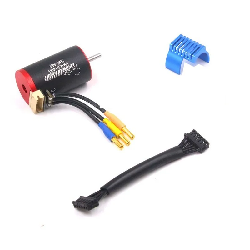 Leopard 1625 4300KV Sensored Brushless Inrunner Motor with 45A Sensored ESC Combo with Remote Controller for RC 1/24 1/28 car