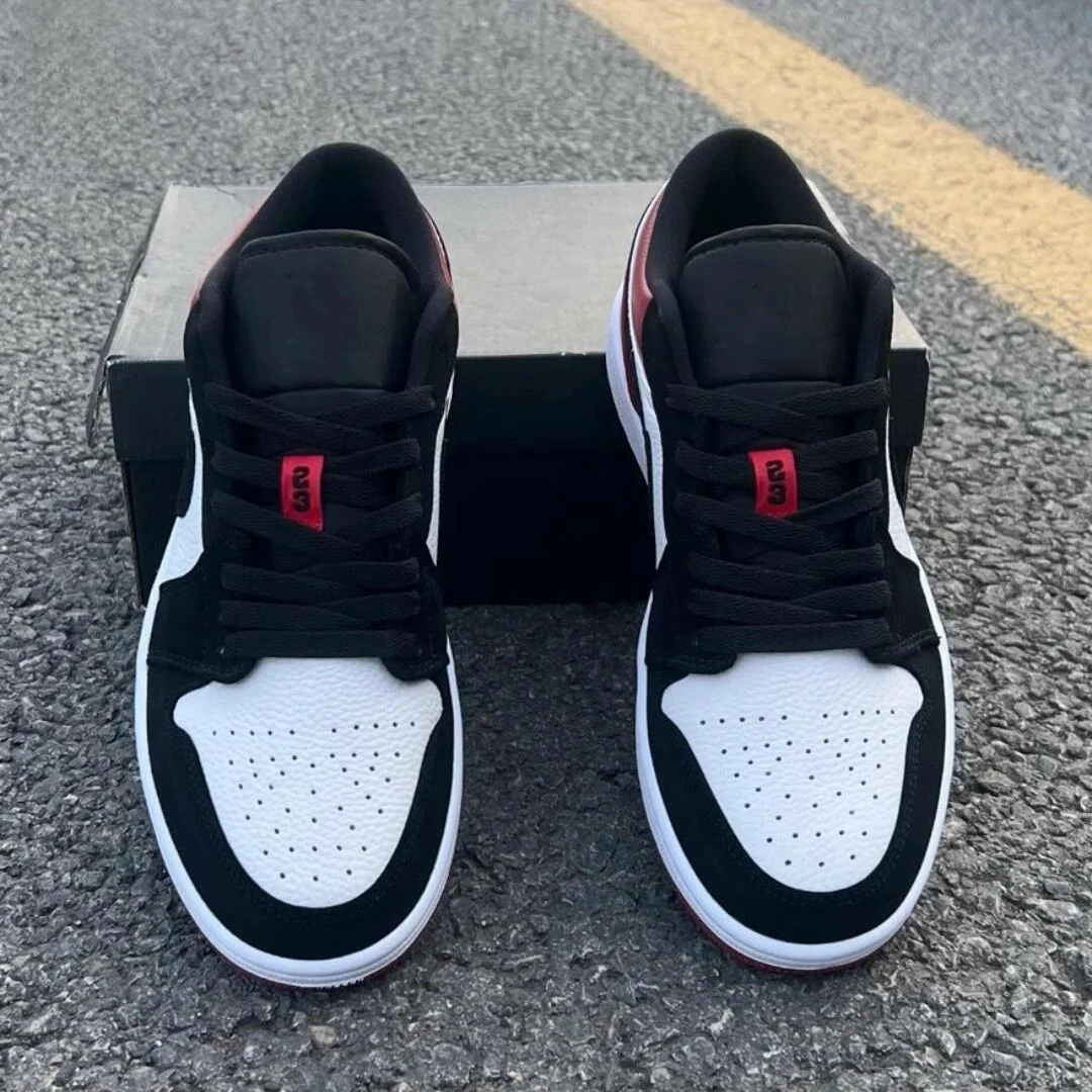 

Кроссовки Ofnet осенне-зимние новые низкие унисекс спортивные повседневные износостойкие нескользящие легкие черно-красные