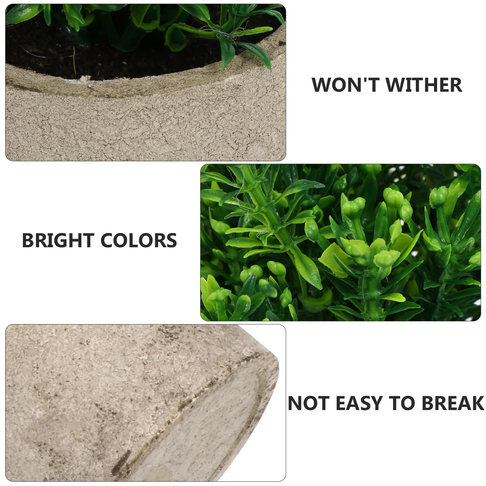 

1pc Simulation Green Fake Potted Plant For Home Decor Desktop Ornament Artificial Indoor Mini Pulp Pot Plant False Greenery