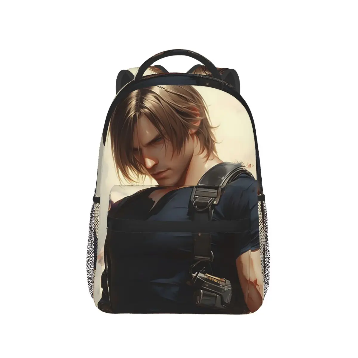 

Resident Evils Leon Kennedy Game Backpack Hot Sale Daypack Large Capacity Kids BookBag School Bag Shoulder Bags for Men Women