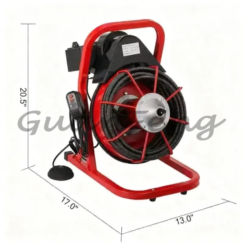 370W professional drain dredger, automatic drain dredger, sewer cleaning machine
