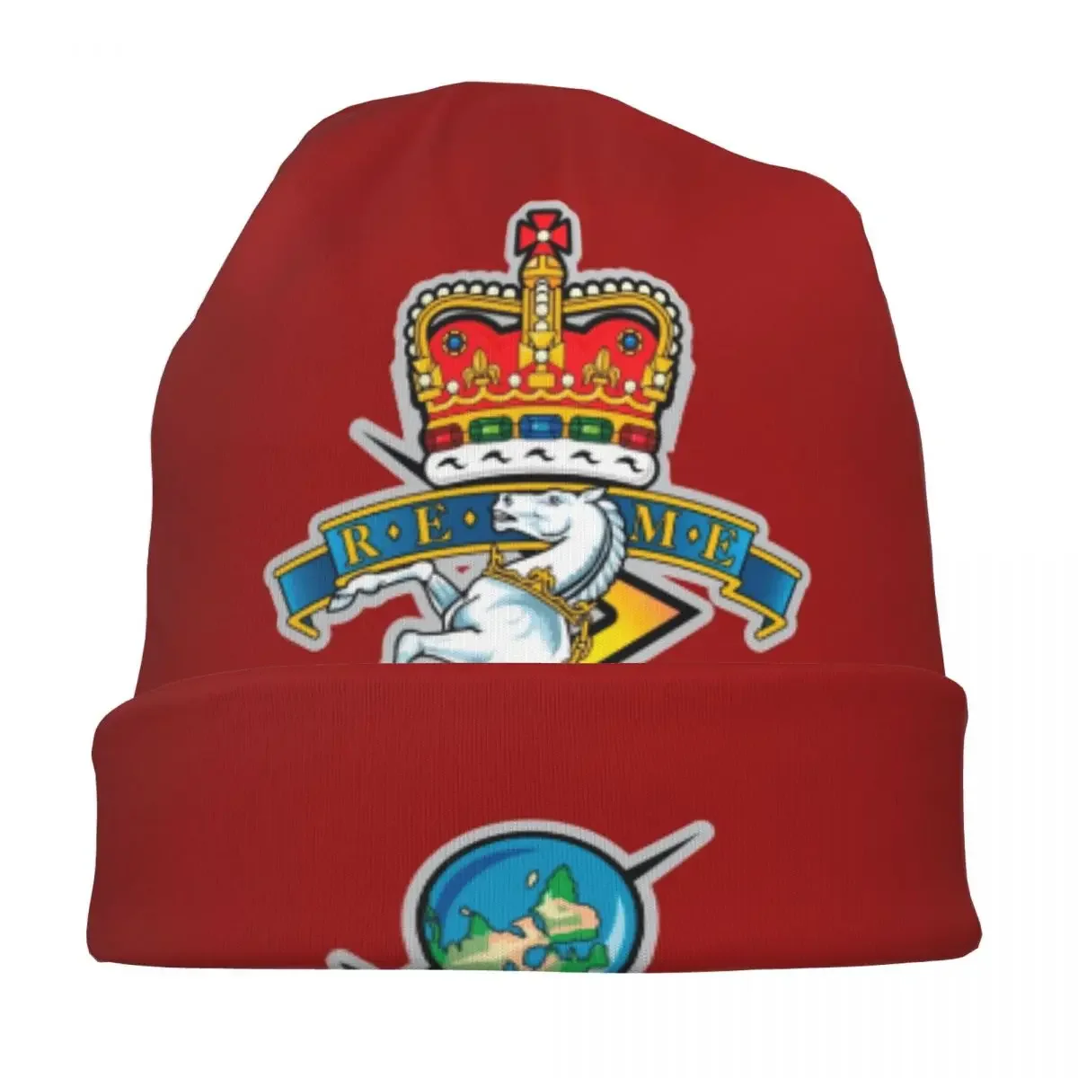 Corps Of Royal Electrical And Mechanical Engineers Skullies Beanies Hats Hip Hop Unisex Outdoor Cap Warm Dual-use Bonnet