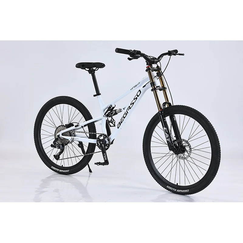 Aluminum Alloy 26/27.5 Inch Full Suspension Soft Tail Mountain Bike for Men Shock Absorbing Off Road Cycling Bicycle for Outdoor
