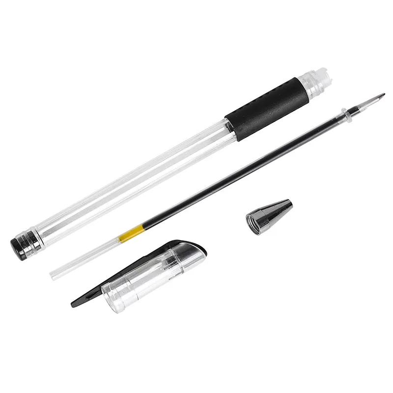 Großhandel Gelstift Carbon Wasserstift 0,5 mm europäischer Standard Stift Nadelrohr Kugel Büro Unterschrift Stift für Prüfung Glasstift