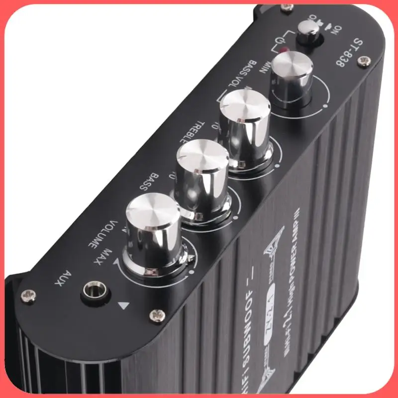 

X12A-ST-838 HIFI усилитель 2,1-канальный автомобильный MP3 мини-усилитель AUX вход высокий и низкий регулировка басов Super Bass 20Wx2 + 40W усилитель Du