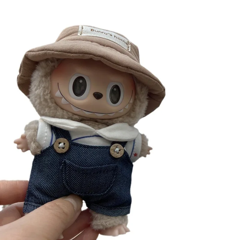

Spot 17CM Bubu Macron Vinyl Blind Box Pendant Clothes for Keychain Baby Clothes Boy Girl Birthday Gift Plush Toy Flowers Skirt