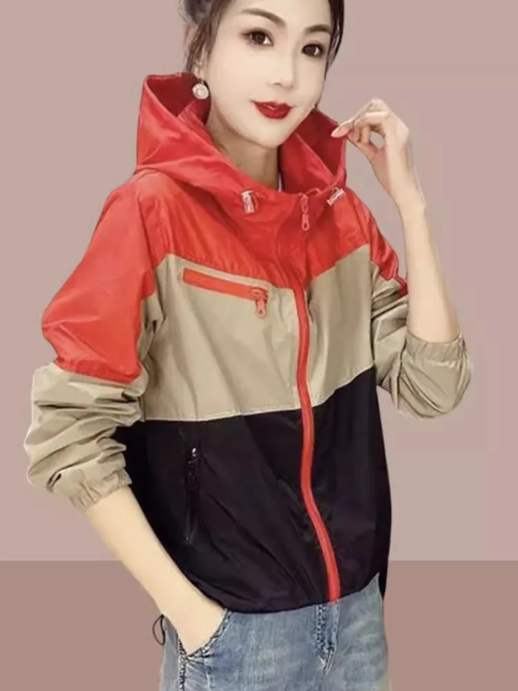 

Женский летний кардиган из ледяного шелка с капюшоном, дышащий, легкий, для улицы, для кондиционированных помещений, новинка 2026, повседневный стиль