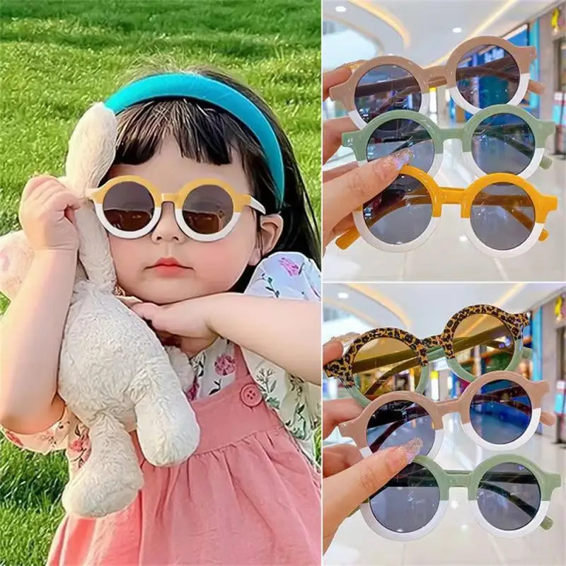 

Fashion Round Retro Children Sunglasses Sunglasses Hair Accessories Solid Childrens Polarized Sunglasses Outdoor Kids Glasses