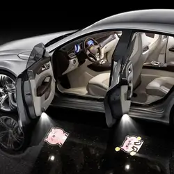 Car Door Projector Animated Dynamic 3D Welcome Light Wireless Sensor Car Door Puddle Lights For Sedan Automoblie
