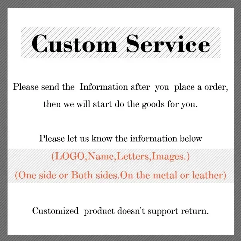 Commercial Affairs Custom Logo Name Keychain Buckle Men Car Moto Genuine Leather Key Ring Chains Men Waist Personalized Gift