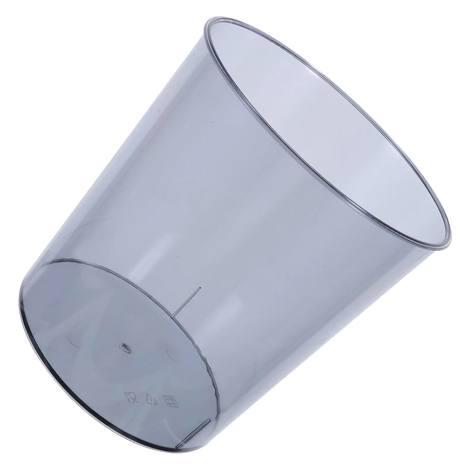 

Small Plastic Trash Can Round Mini Wastebasket 8x7.5in Compact Size Desktop Garbage Bin for Dorm Room Office Bedroom Kitchen