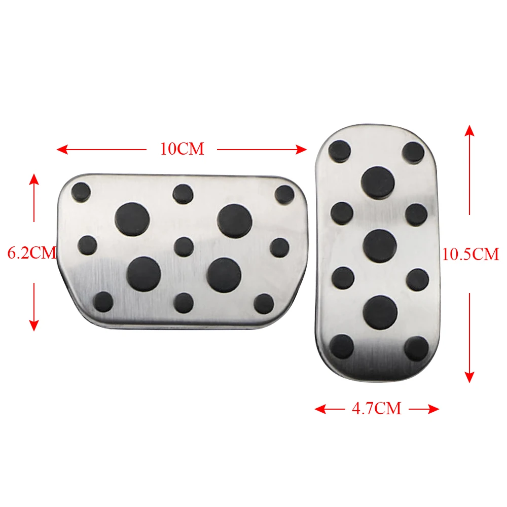 Anti-Slip AT Pad Fuel Gas Brake Footrest Pedal Cover for Toyota C-HR CHR 2016 - 2022 Corolla 2019 Fortuner Hilux Revo 2015-2022