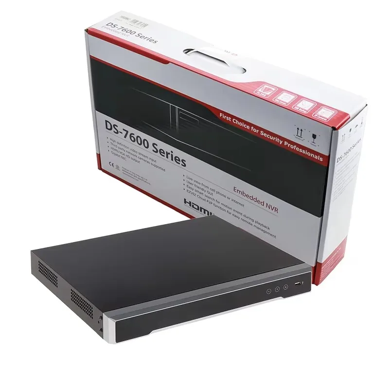 

Оригинальный Hik 4K 8MP 2 SATA H.265 POE 16-канальный AI NVR 16-канальный сетевой видеорегистратор Plug and Play