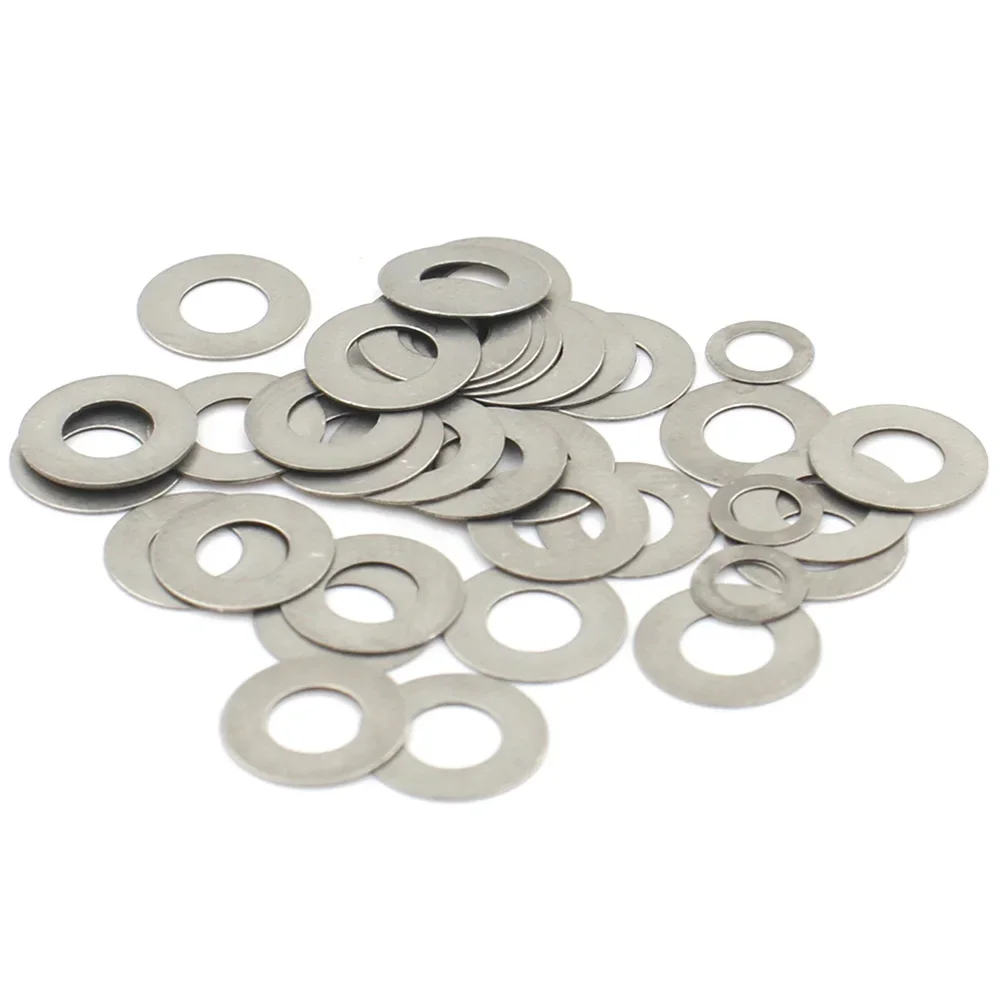 10-100pcs Stainless steel 0.1/0.2/0.3/0.5mm M3 M4 M5 M6 M7 M8 M9 M10 M12-M40 DIN988 Adjusting Shim Gasket Ultra Thin Flat Washer