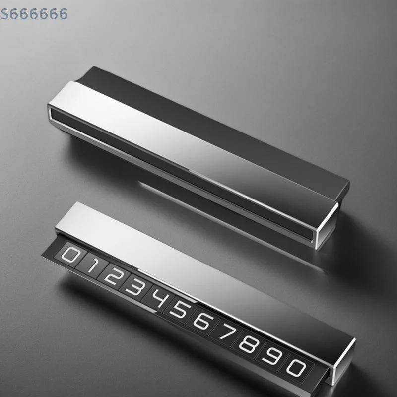 

Phone Number Holder and Temporary Car Parking Card; Luminous Number Plate Vehicle Accessories