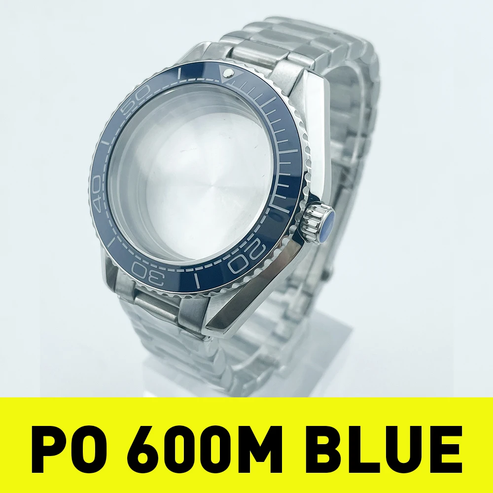 

Корпус для часов BLUE Diver 43,5 мм и браслет из нержавеющей стали для NH35A NH38A Planet PO 600M, совместимый с циферблатом 33 мм