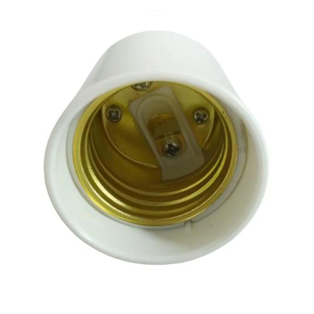 1PCS G24 to E26/E27 Adapter G24Q Light Socket Adapter G24q to Screw Lamp Bulb Holder Converter White