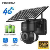 INQMEGA 3MP HD 4G low-power solar camera low-power cctv camera detachable installation with extension cable safety camera