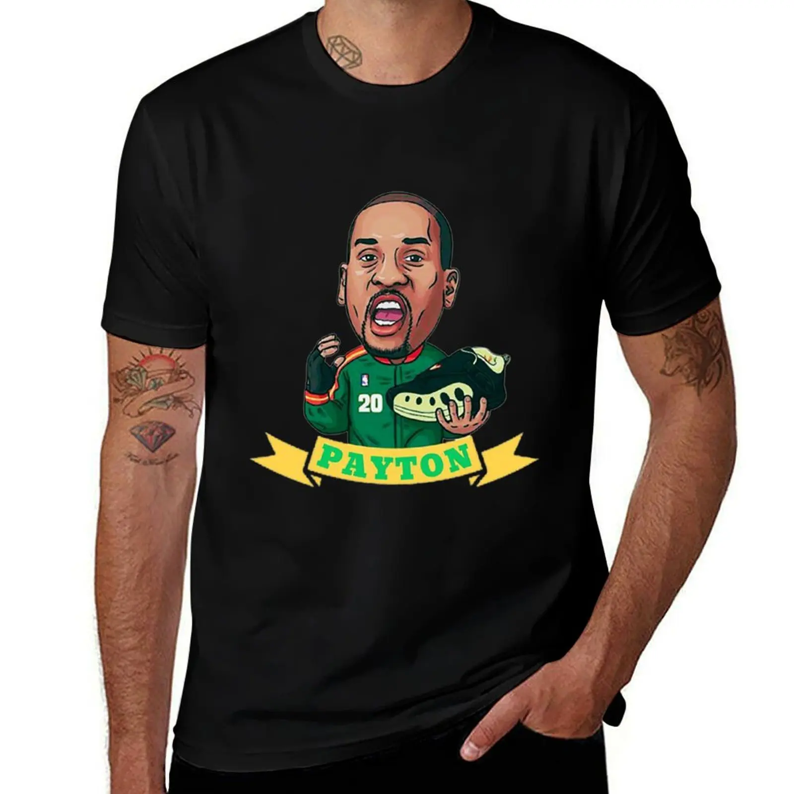 

Gary Payton ii-Funny 1 T-Shirt man t shirt summer t shirts for man pack white T-Shirt