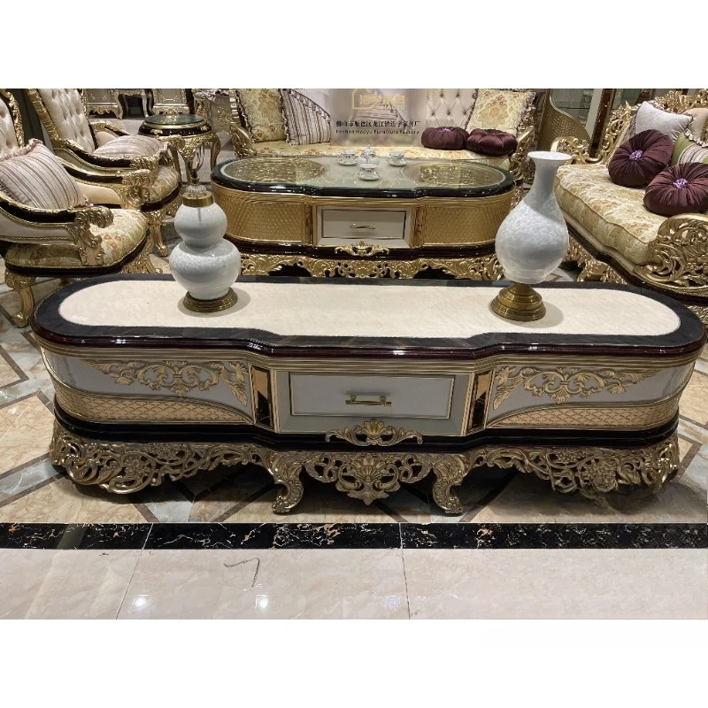 أريكة قماش منحوتة من الخشب الصلب أريكة غرفة المعيشة أثاث تركي كلاسيكي