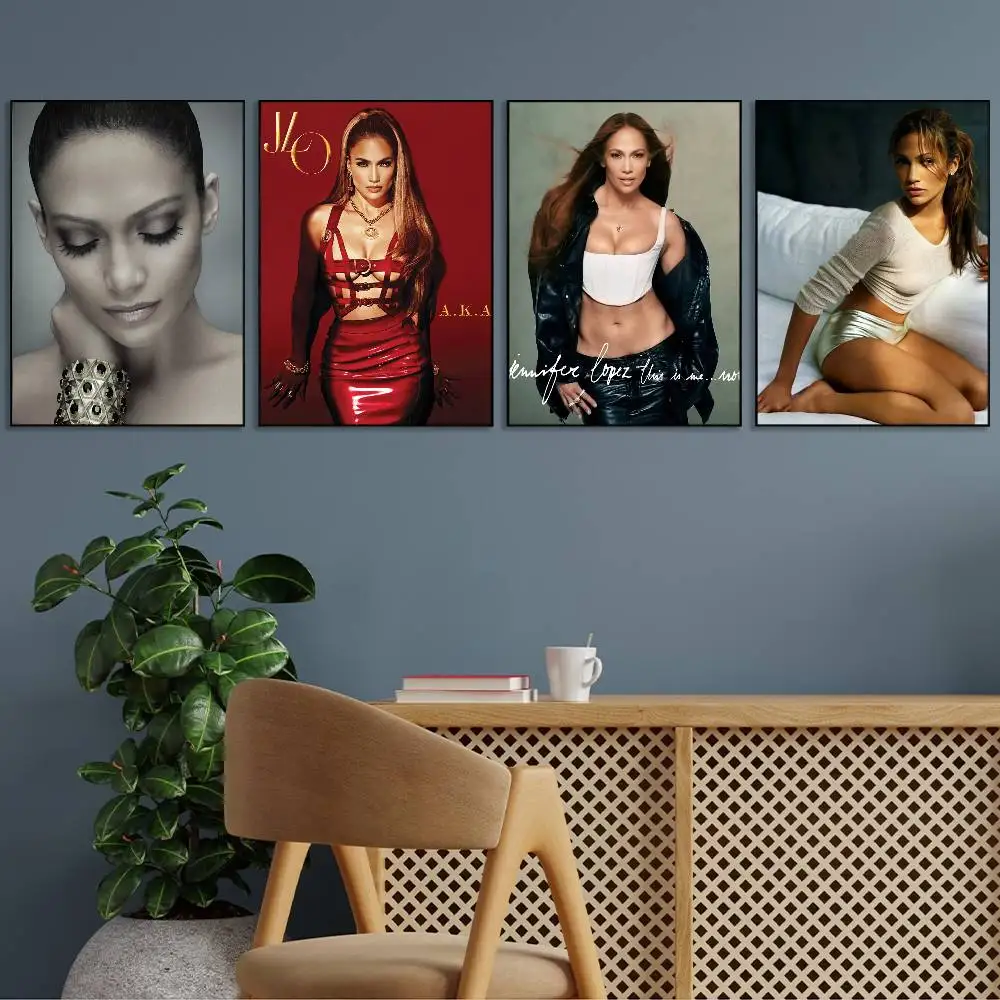 جينيفر جلو لوبيز المغني ملصق معرض يطبع ذاتية اللصق ديكور المنزل الديكور صور مطبوعة للحوائط غرفة المعيشة ملصق #1