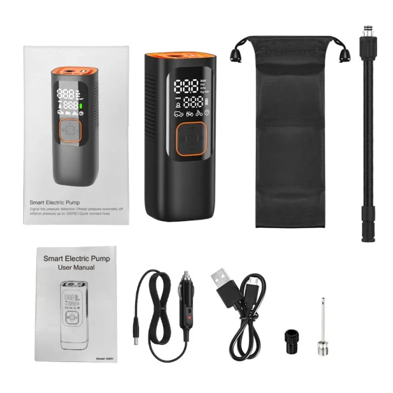 

Large airflow car air pump, portable SUV car motorcycle electric vehicle wireless electric pump