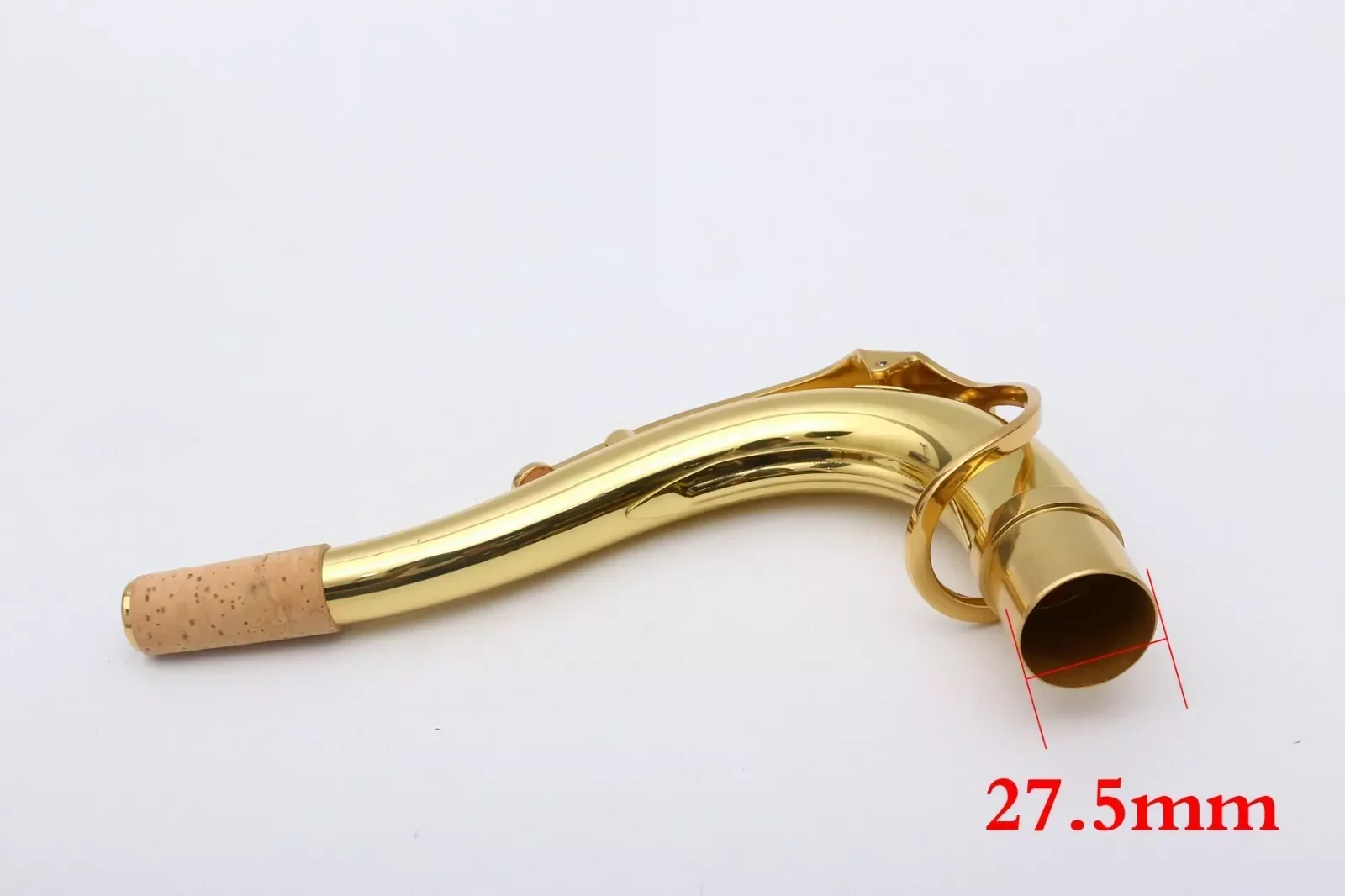 

New 27.5mm Tenor Sax Neck Brass Material Gold Lacquer Saxophone Neck Woodwind