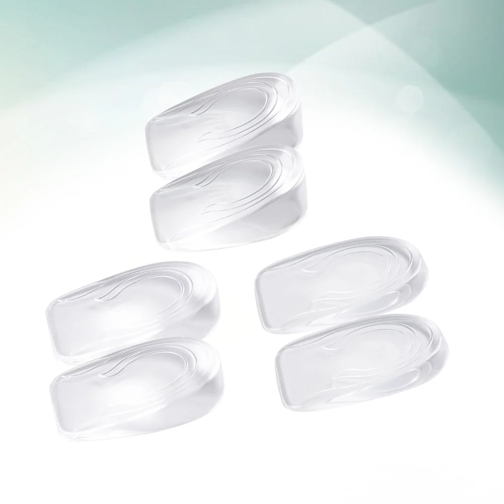 

3 Pairs Height Increase Insoles Gel Pads Boosting Lifts Heel Invisible Inserts for Shoes Sneakers Boots Comfortable Fit Most
